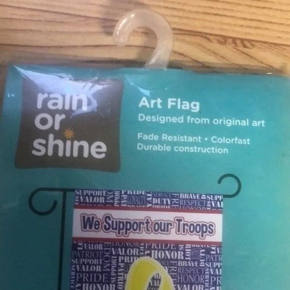 Art flag‎ we support our troops size 12/5 by18 - Picture 2 of 8